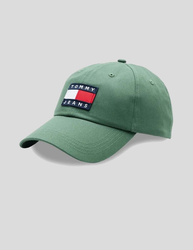 Gorra TOMMY JEANS heritage cap green